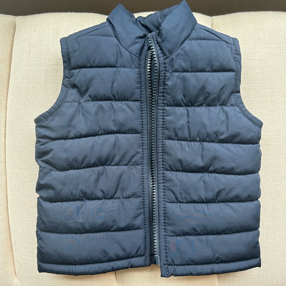 Baby Navy Blue Puffer Vest by Old Navy